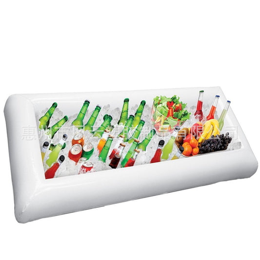 PVC Inflatable Ice Bar Water Entertainment Salad Plate Inflatable Cup Holder
